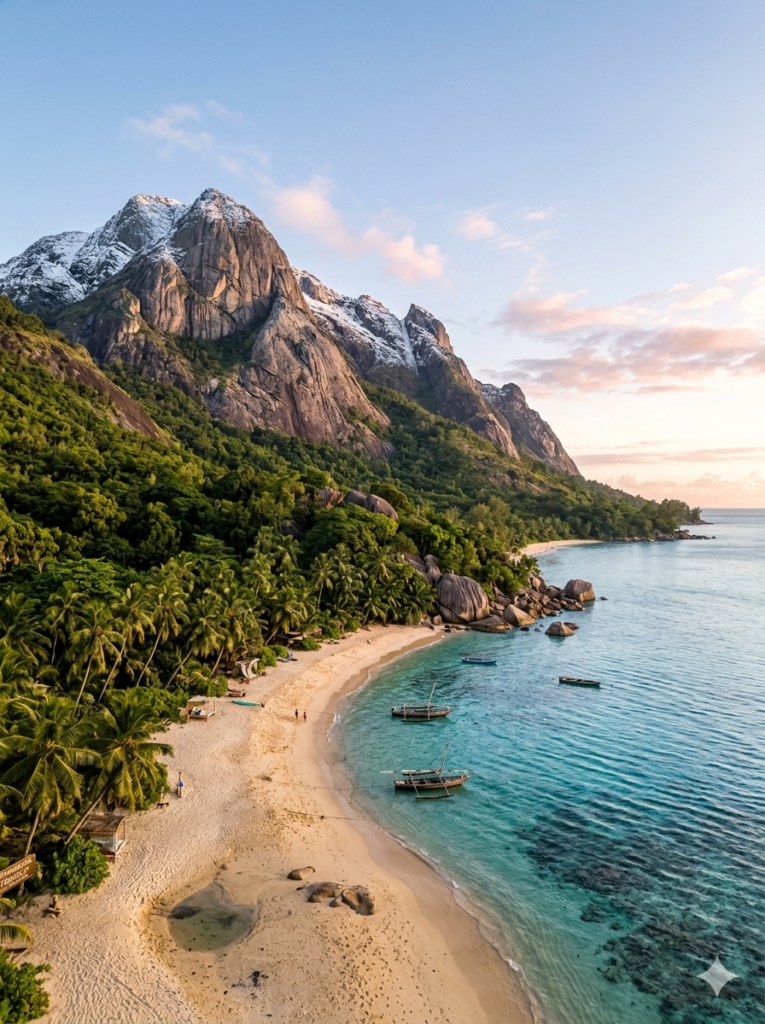 The Ultimate 2025-2026 Global Travel Guide: Beautiful beach and mountain destination.