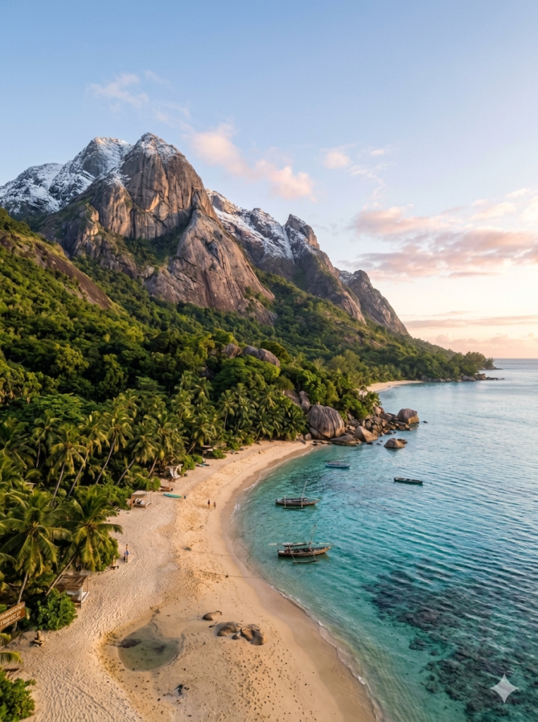 The Ultimate 2025-2026 Global Travel Guide: Beautiful beach and mountain destination.