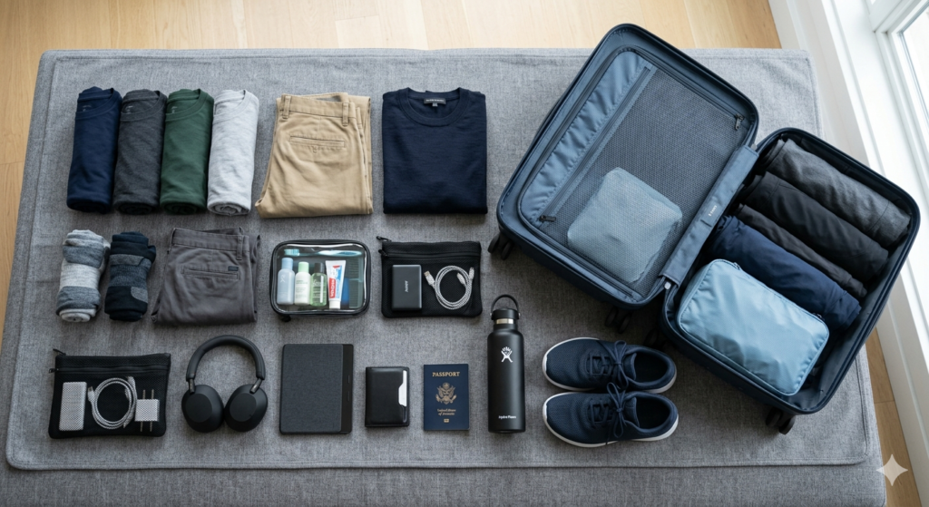 master carry on only travel packing checklist