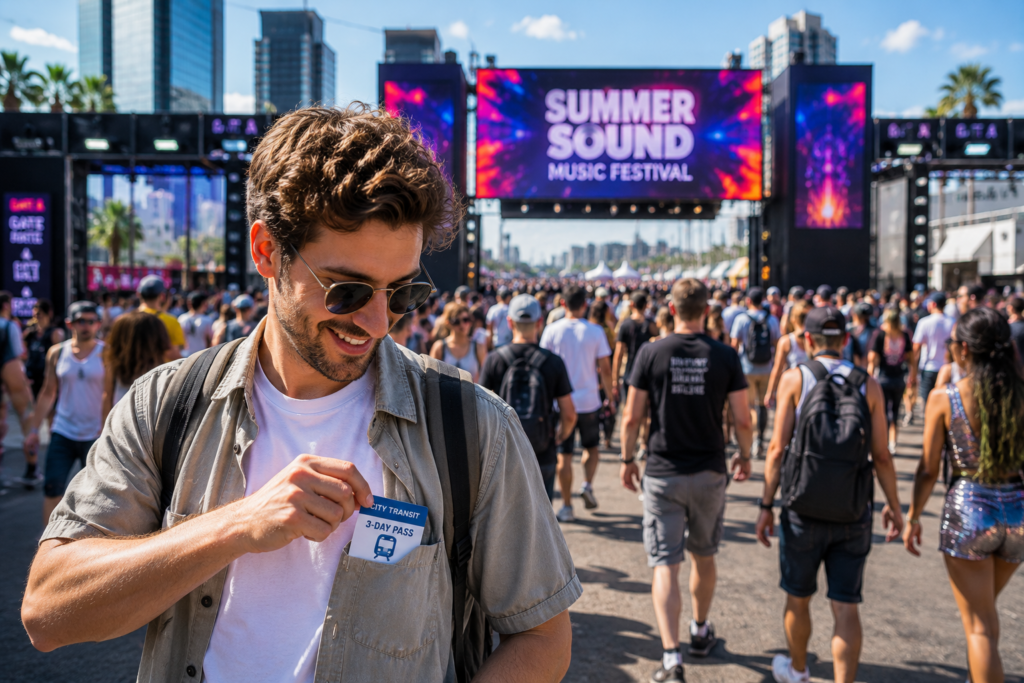 how to save on festival travel venue entry and crowd logistics