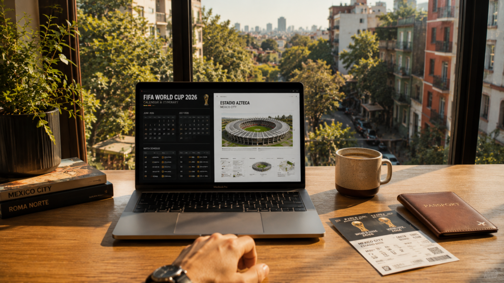 Mexico 2026 World Cup accommodation remote work desk setup in Mexico City