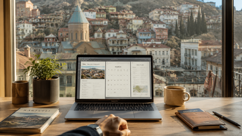 visa free travel countries long term digital nomad workstation in tbilisi