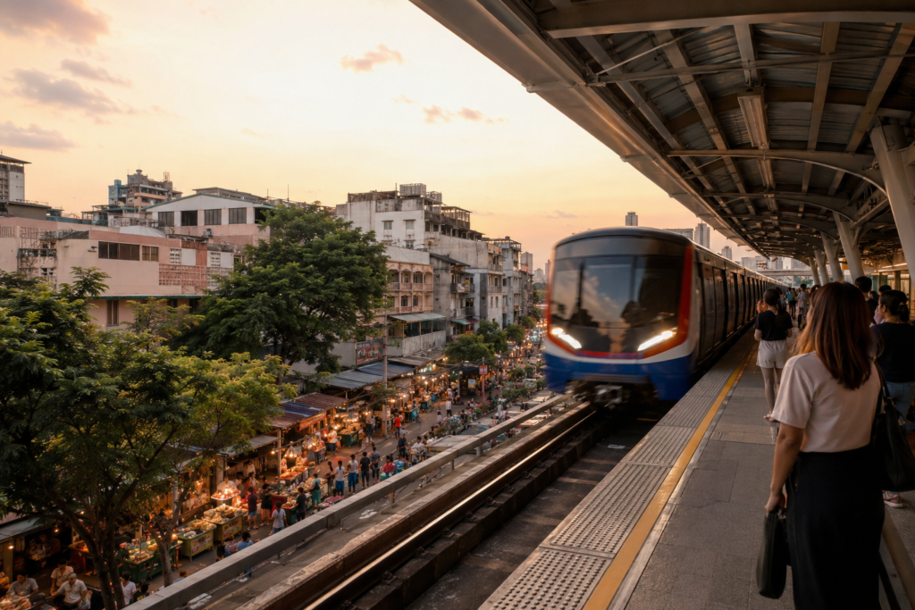 Bangkok on a budget — On Nut BTS station representing the neighborhood that best follows the city's most important budget rule